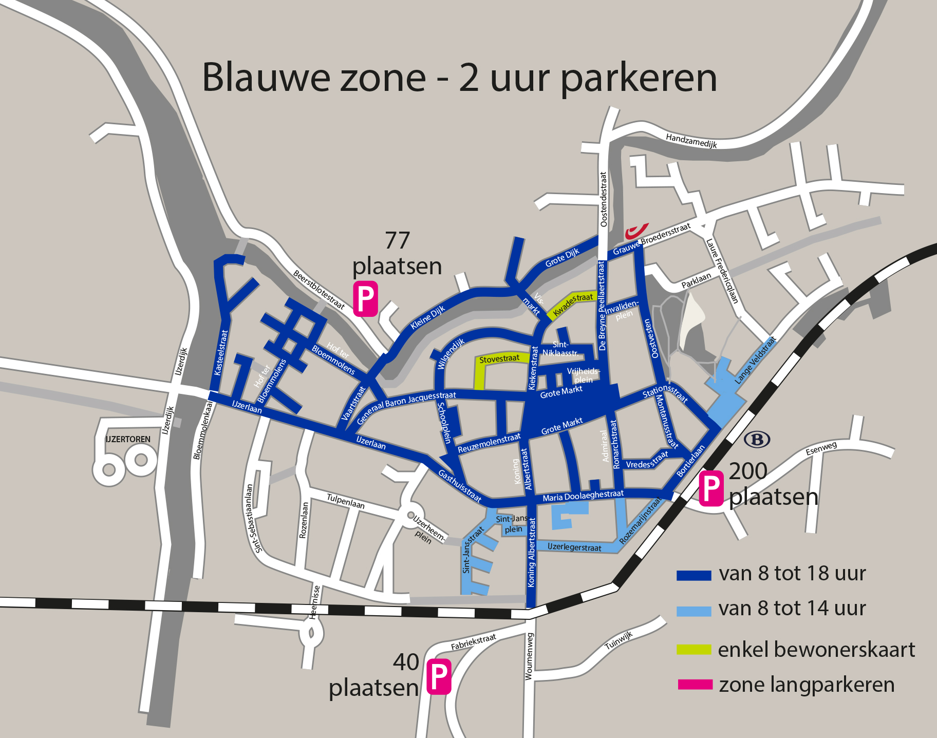 Kaart parkeersysteem