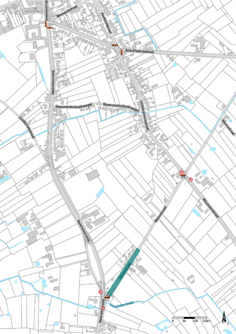 Omleiding werkzaamheden Steenstraat