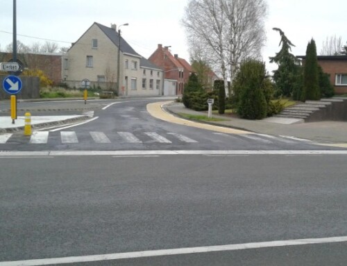 Sint-Pietersstraat afgesloten door schade aan het wegdek