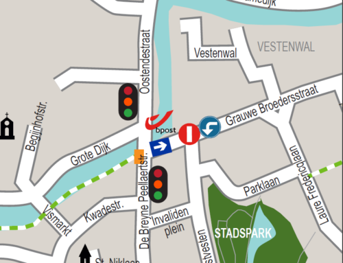 Tijdelijke verkeerslichten De Breyne Peellaertstraat